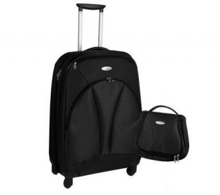 Samsonite 25 Expandable Lightweight Spinner and Toiletry Bag