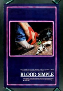Blood Simple 1sh Orig Movie Poster 1985 Coen Brothers
