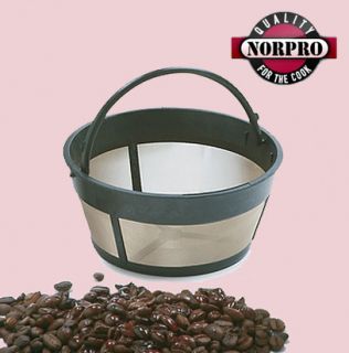Norpro Gold Tone Permanent Basket Coffee Filter 552