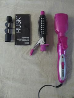 Conair HAIR CURLING IRON AND CRIMPER IRON WITH 4 ATTACHMENT Kit MODEL