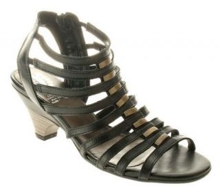 Spring Step Dynamic Leather Gladiator Style T Strap Sandals   A314126