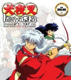INUYASHA COMPLETE TV SERIES DVD BOX SET 1 167 END WITH ENGLISH AUDIO