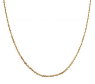 18 Intricate Woven Rope Necklace 14K Gold 2.1g —