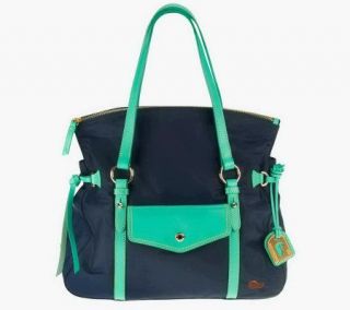 As Is Dooney & Bourke Nylon Smith Bag with Leather Trim —