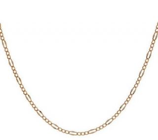 24 Oval Curb Link Chain Necklace, 14K Gold 1.7g —