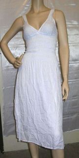 Cool Change Sleeveless Cover Up Dress White Size Medium