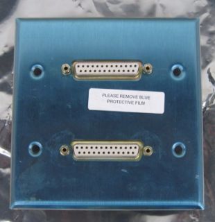Wall Plate Panel Mount DB25 Dual Female Wall Breakout