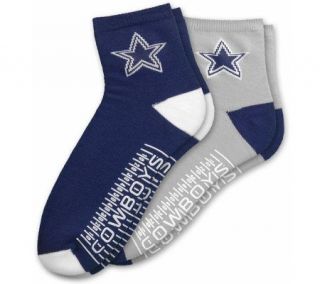 NFL Dallas Cowboys Mens Slipper Socks   Pack of 2 —