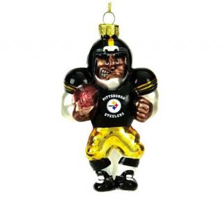 NFL Pittsburgh Steelers 4 Inch Glass Ornament —