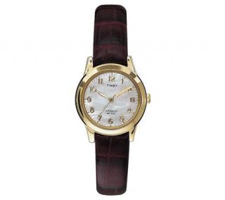 Timex Ladies Casual Watch with Brown Croco Strap —