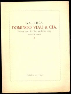  Viau CIA Art Gallery Catalogue 1940 Corot Rodin Delacroix L K