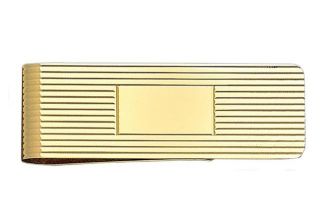 14k gold money clip corporate gift for dad husband 14k