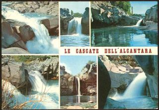 Italy Beauty Taormina Cascate DellAlcantara Postcard