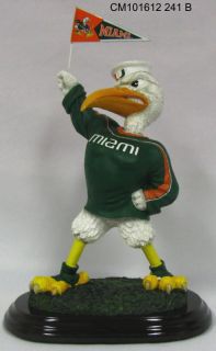  Hurricanes College Treasures Cheering Mascot Table Top Figurine