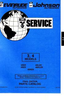 1994 Evinrude Johnson 3 4 HP Outboard Motor Parts Catalog