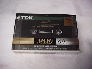  New SEALED TDK MA XG60 Cassette Tape