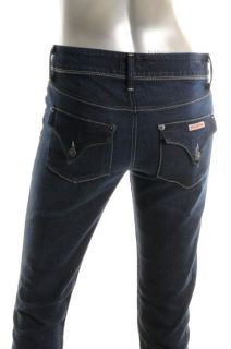 Hudson Jeans New Collin Blue Mid Rise Flap Pocket Skinny Jeans 25 BHFO