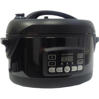 Cooks Essentials 5qt Oval Pressure Cooker (Black)