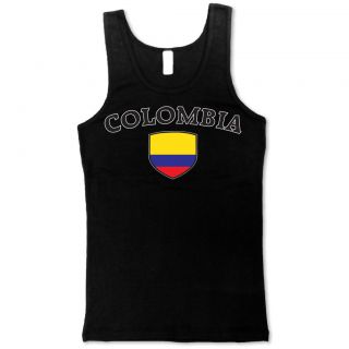 Colombia Soccer Tshirt Flag Football Tank Top Girl Tee