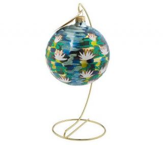 Christinas World Hand Painted Botanical Ball Ornament —