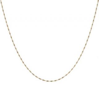EternaGold 24 Tightly Twisted Ribbon Necklace 14K Gold, 1.8g