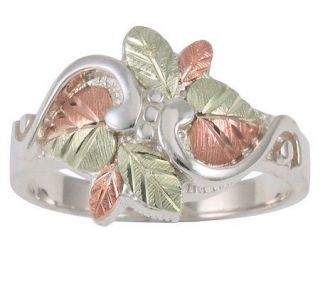 Black Hills Leaf Bouquet Ring, Sterling/12K Gold —