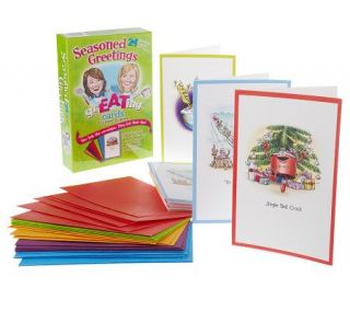 Set of 24 Holiday Recipe grEATing Cards by Janet &Greta Podleski