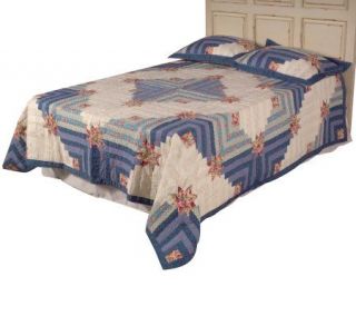 Country Living Cabin Star 100Cotton Quilt andSham Set —