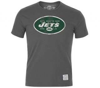 NFL New York Jets Short Sleeve T Shirt   Gray —