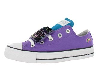 Converse Chuck Taylor All Star Double Tongue Ox Womens Shoes Purple