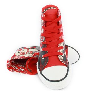 Converse All Star Kids Comic New Trainers Red Black