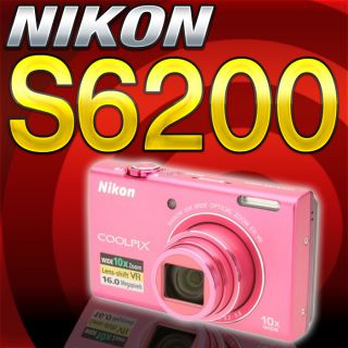 Nikon Coolpix S6200 Pink 16 MP 2 7 LCD 10x Zoom Digital Camera 26277