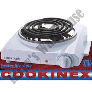New Cookinex Electric Singlel Burner Hot Plate Portable Countertop