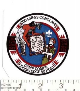 TWO 2004 SR6S CONCLAVE DELEGATE STICKERS COOSA 50