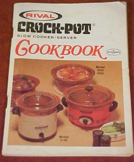  Rival Crock Pot Slow Cooker Server Cook Book