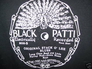 Black Patti 78 RPM Record Country Blues Guitar Shirt