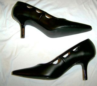 Coup DEtat Womens Black Classic Stiletto 9 1 2 M