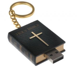 King James & Reina Valera Digital Bible USB Keychain —