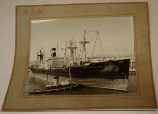 WW II Photograph Council Bluffs Victory Ship Port of Los Angeles
