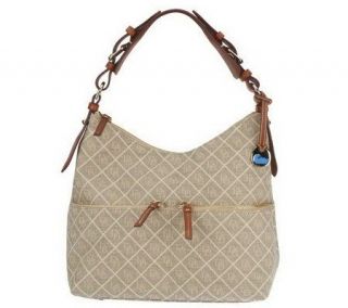 Dooney & Bourke Quilt Fabric North South Zipper Sac —