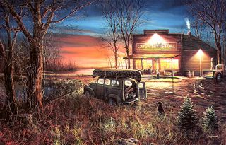 Jim Hanselpatiently Waiting Old Country Store Print