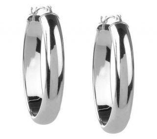 EternaGold Bold Polished Oval Hoop Earrings, 14K   J267659