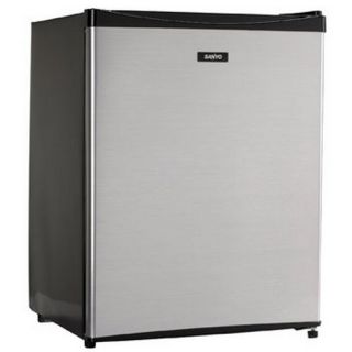 Sanyo SR A2480M Platinum 2 4 Cu Ft Compact Mid Size Refrigerator