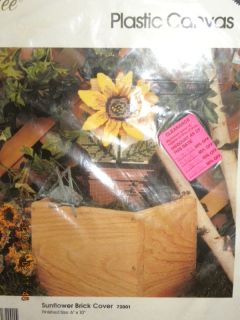  Canvas Needlepoint Kit 10x6 Sunflower Brick Doorstop Cover