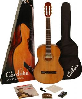Cordoba Classic Pack with 110 Classical Guitar Solid Cedar Top