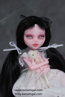 Cori OOAK Draculaura Gloom Beach Monster High Repaint Doll by Awsumgal