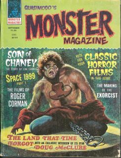 Monster Magazine 4 Quasimodo Chaney Jr Corman SPACE1999