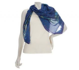 Luxe Rachel Zoe Country Floral Print Square Scarf —