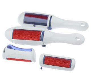 Set of 2 Lint Wizard Pro Self Cleaning Lint Brushes & MiniLintBrushes 