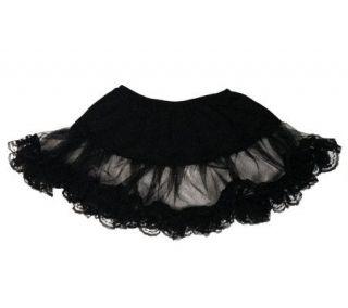 Black Lace Petticoat Plus Size Ladies Costume Acessory   H143163